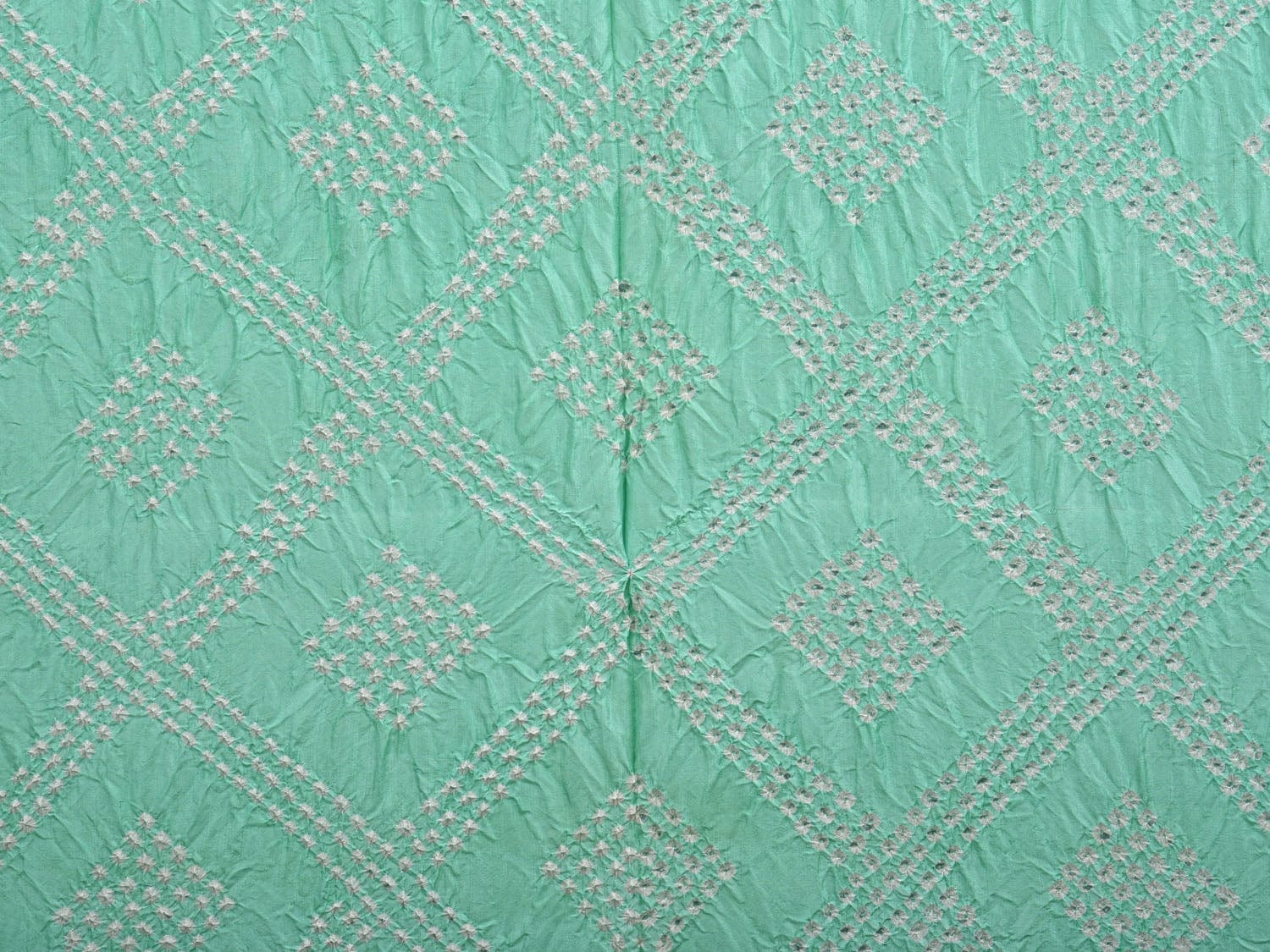 Turquoise and Red Bandhani Paithani Silk Handloom Saree with Pallu Design bn0387