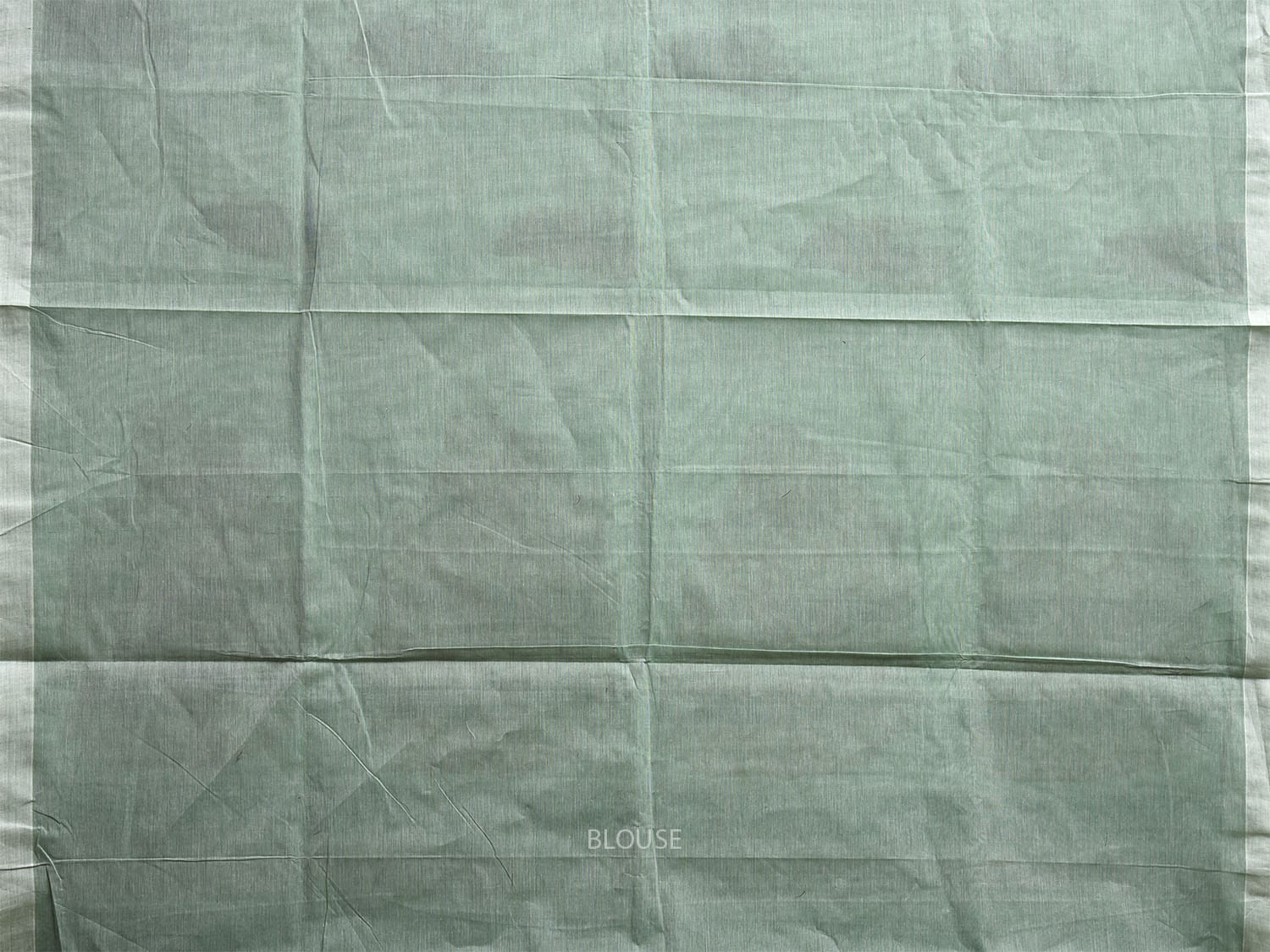 Turquoise Kanchipuram Cotton Saree with Floral Buta and Pallu Design k0849