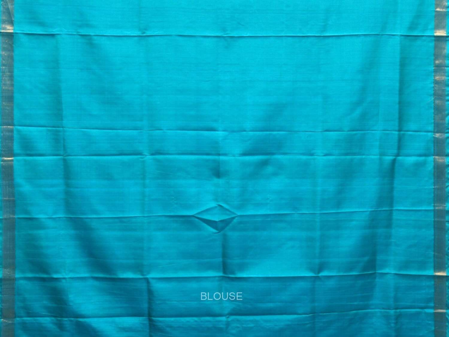 Turquoise Uppada Silk Handloom Saree with Grill Pallu Design u1737