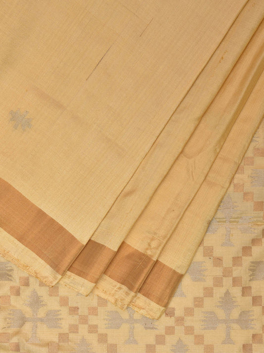 Cream Uppada Silk Handloom Saree with Jamdani Pallu Design u2264