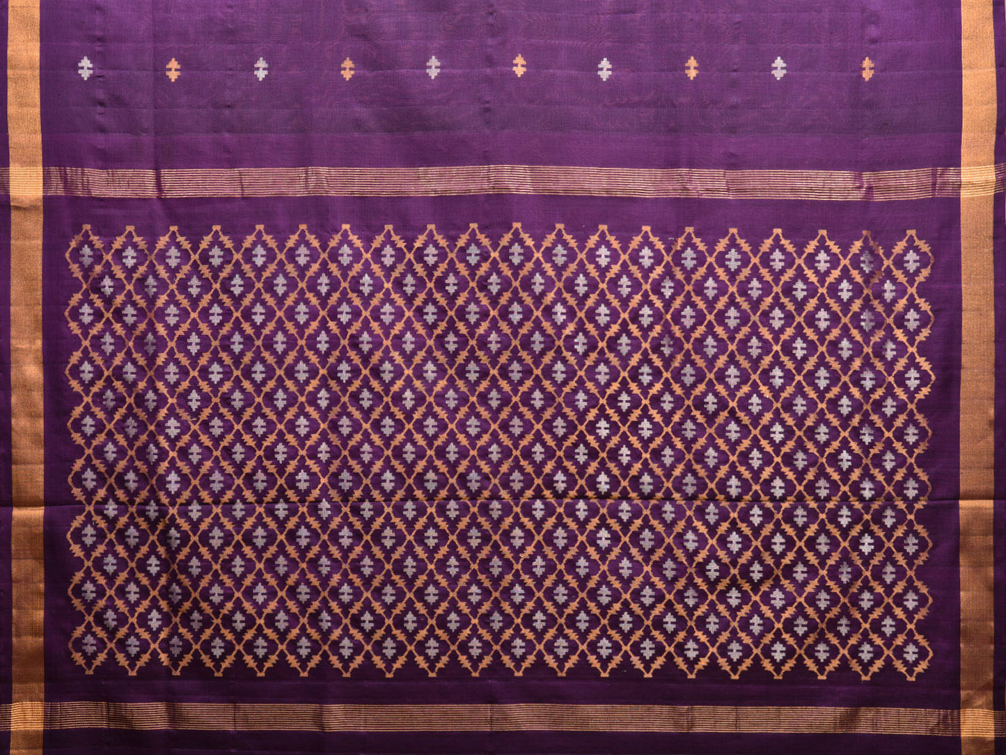 Purple Uppada Silk Handloom Saree with Jamdani Pallu Design u2266