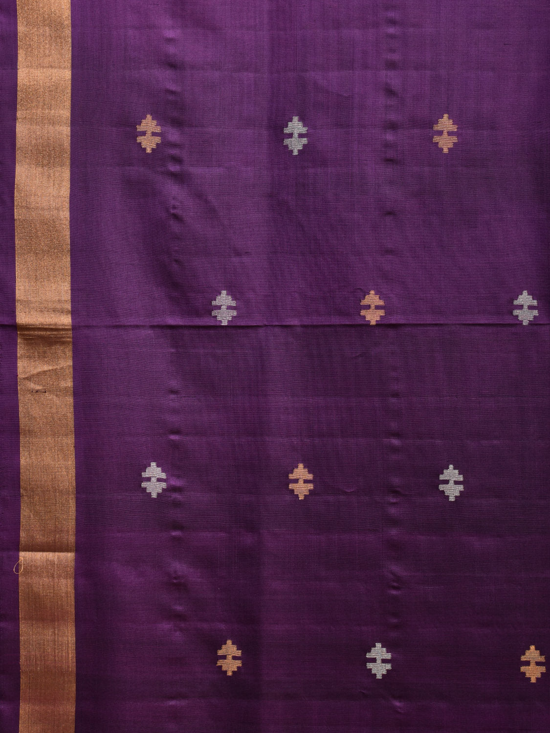 Purple Uppada Silk Handloom Saree with Jamdani Pallu Design u2266