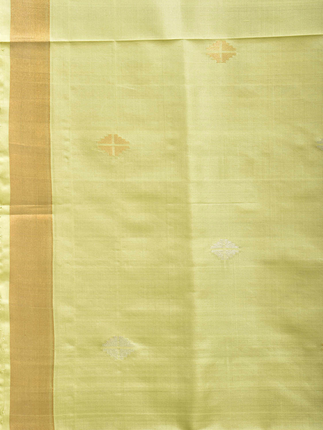 Light Green Uppada Silk Handloom Saree with Mango Pallu Design u2321