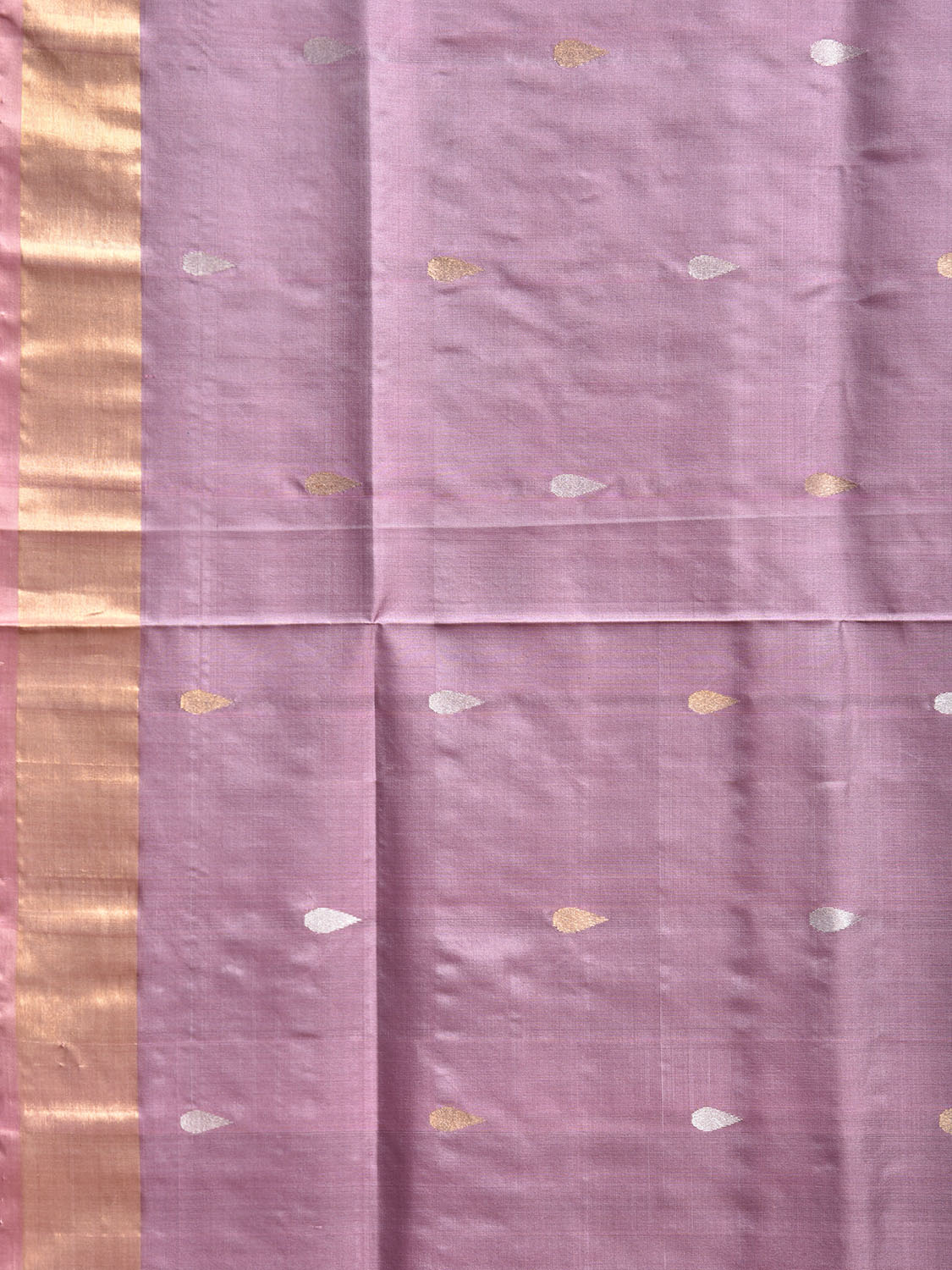 Mauve Uppada Silk Handloom Saree with Floral Pallu Design u2377