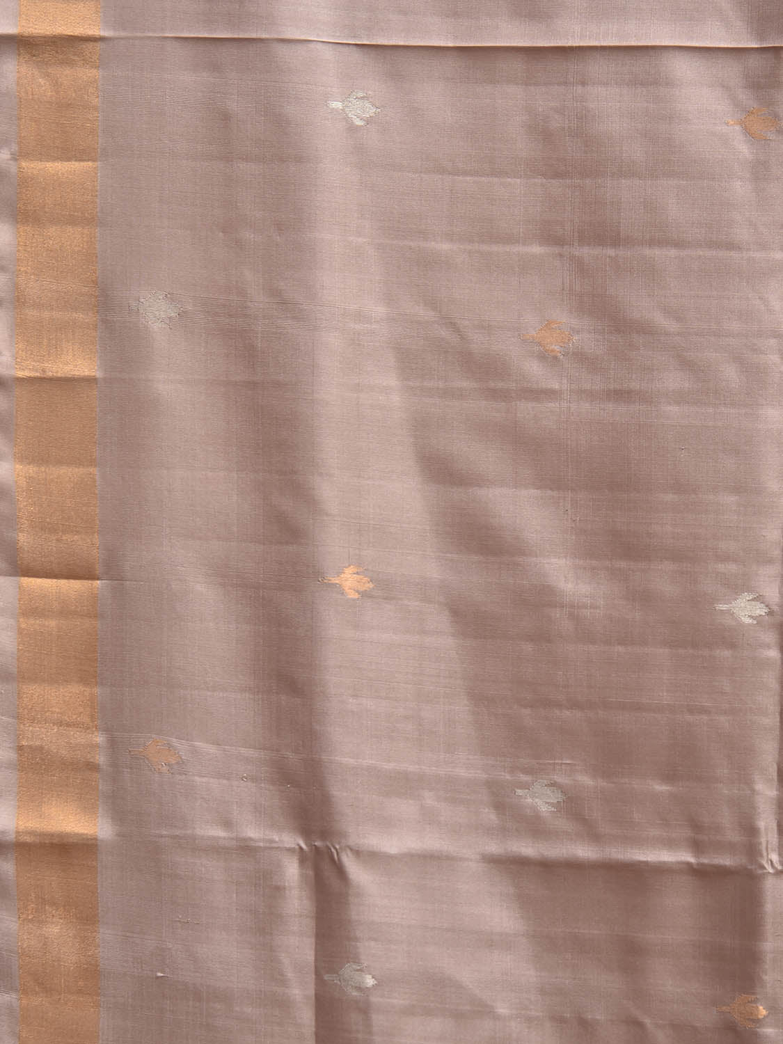 Light Fawn Uppada Silk Handloom Saree with Jamdani Pallu Design u2388