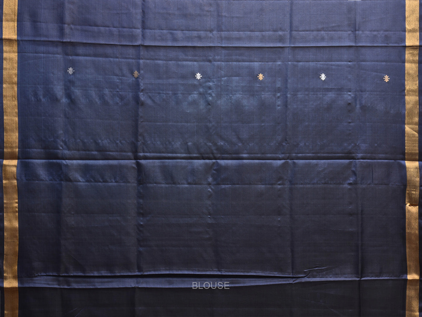 Navy Uppada Silk Handloom Saree with Jamdani Pallu Design u2395