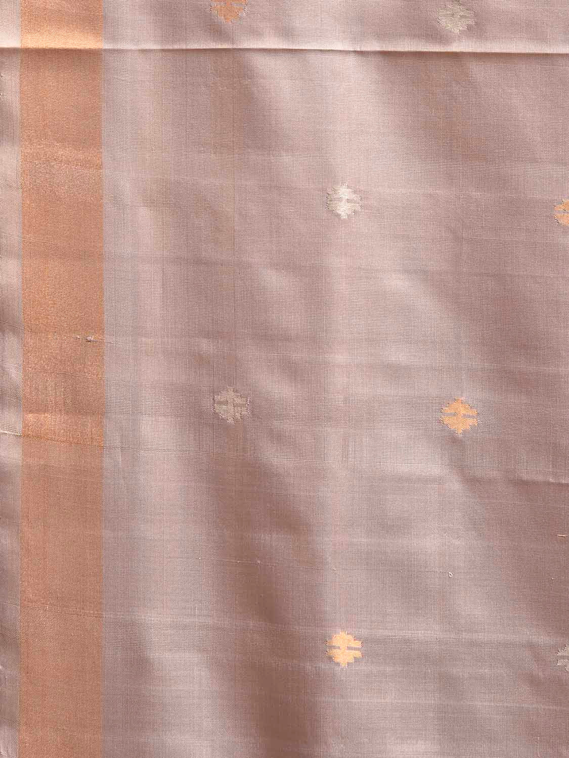 Light Grey Uppada Silk Handloom Saree with Jamdani Pallu Design u2413