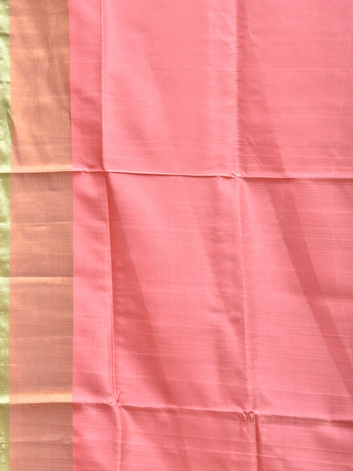 Peach and Light Green Uppada Silk Handloom Saree with Contrast Pallu Design u2451