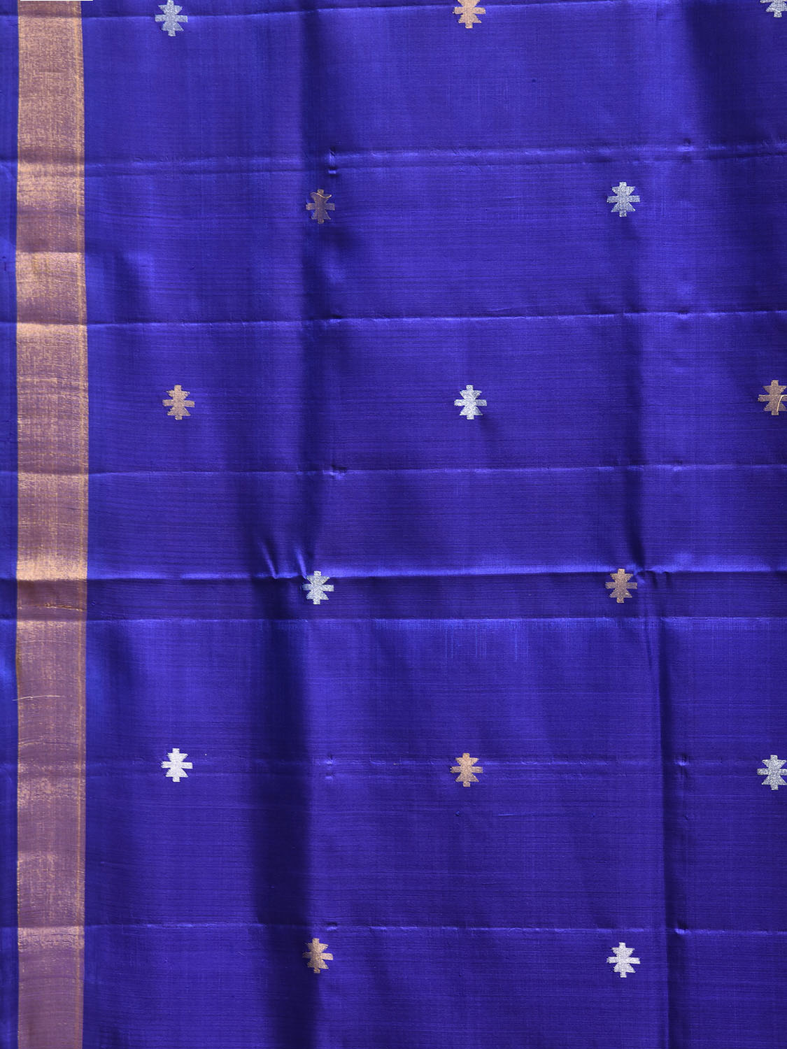 Blue Uppada Silk Handloom Saree with Jamdani Pallu Design u2457