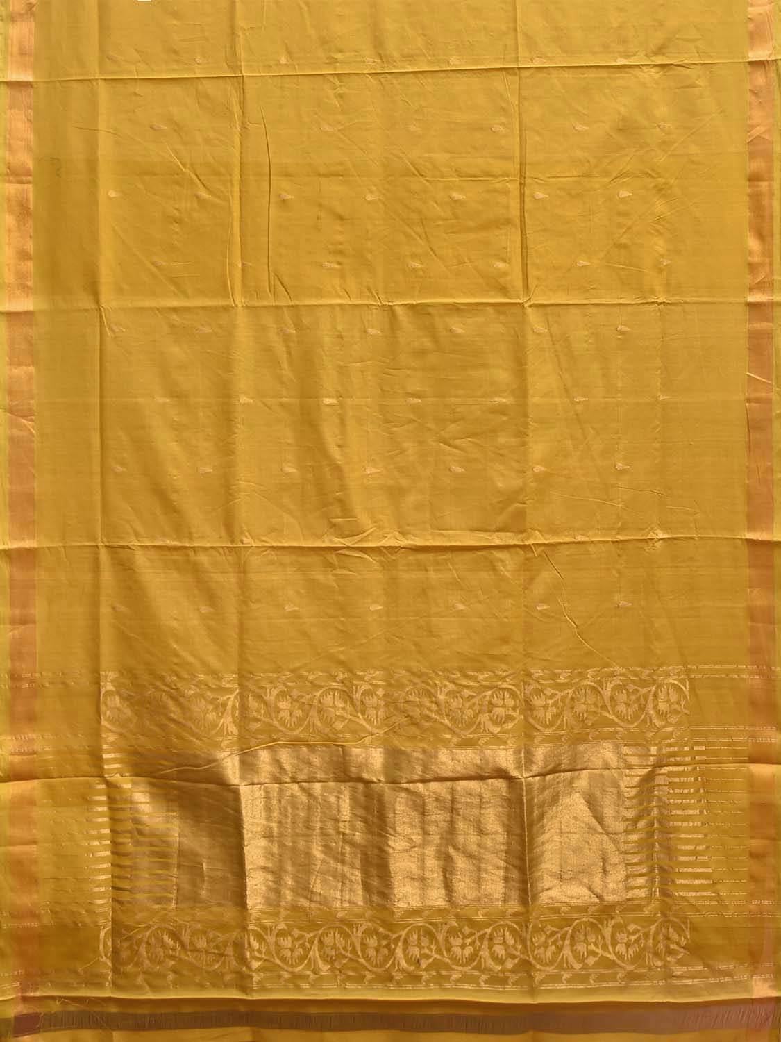 Mustard Uppada Cotton Handloom Saree with Aashavali Pallu Design u2460