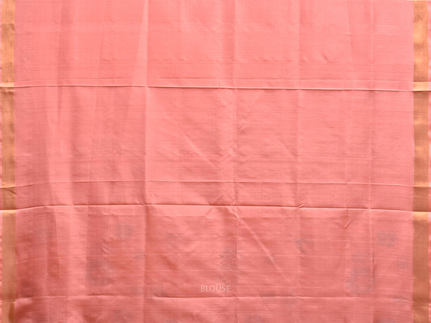 Peach Uppada Silk Handloom Saree with Floral Pallu Design u2485