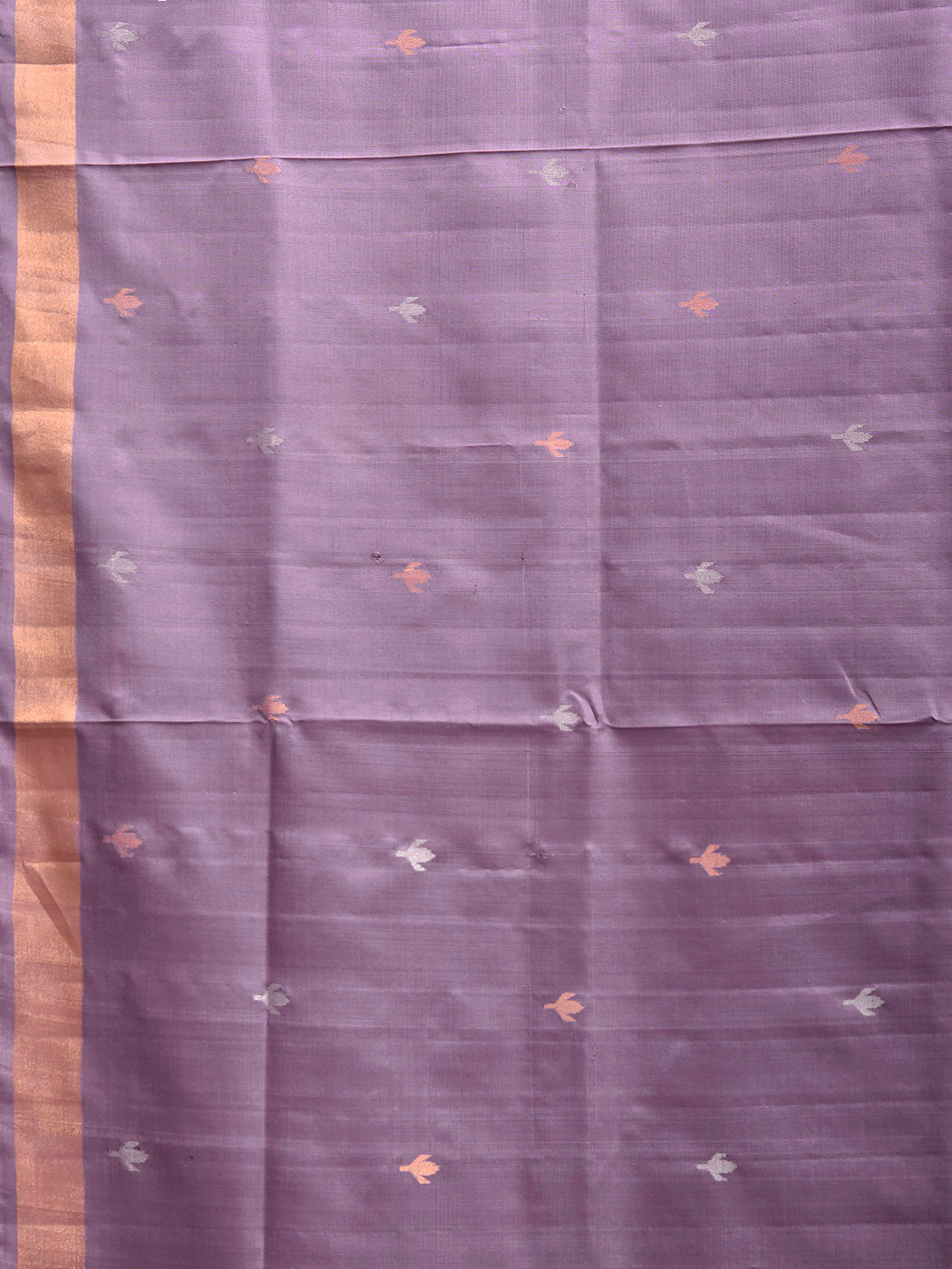 Lavender Uppada Silk Handloom Saree with Jamdani Pallu Design u2486