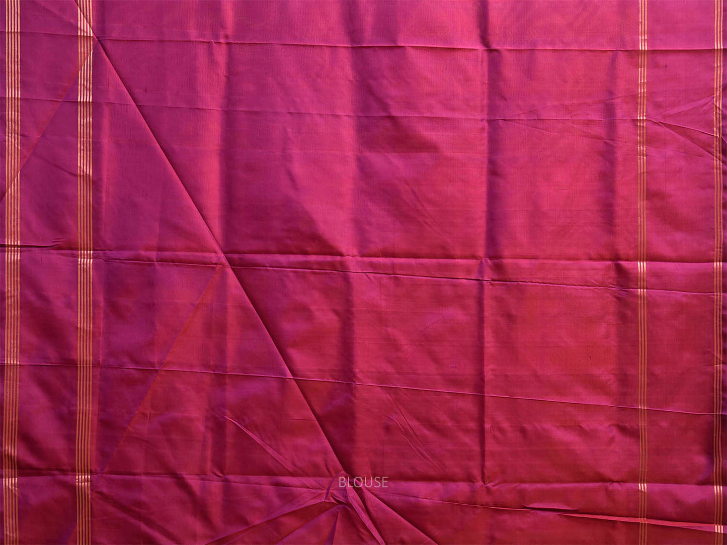 Orange and Purple Uppada Silk Handloom Plain Saree with Contrast Pallu Design u2515