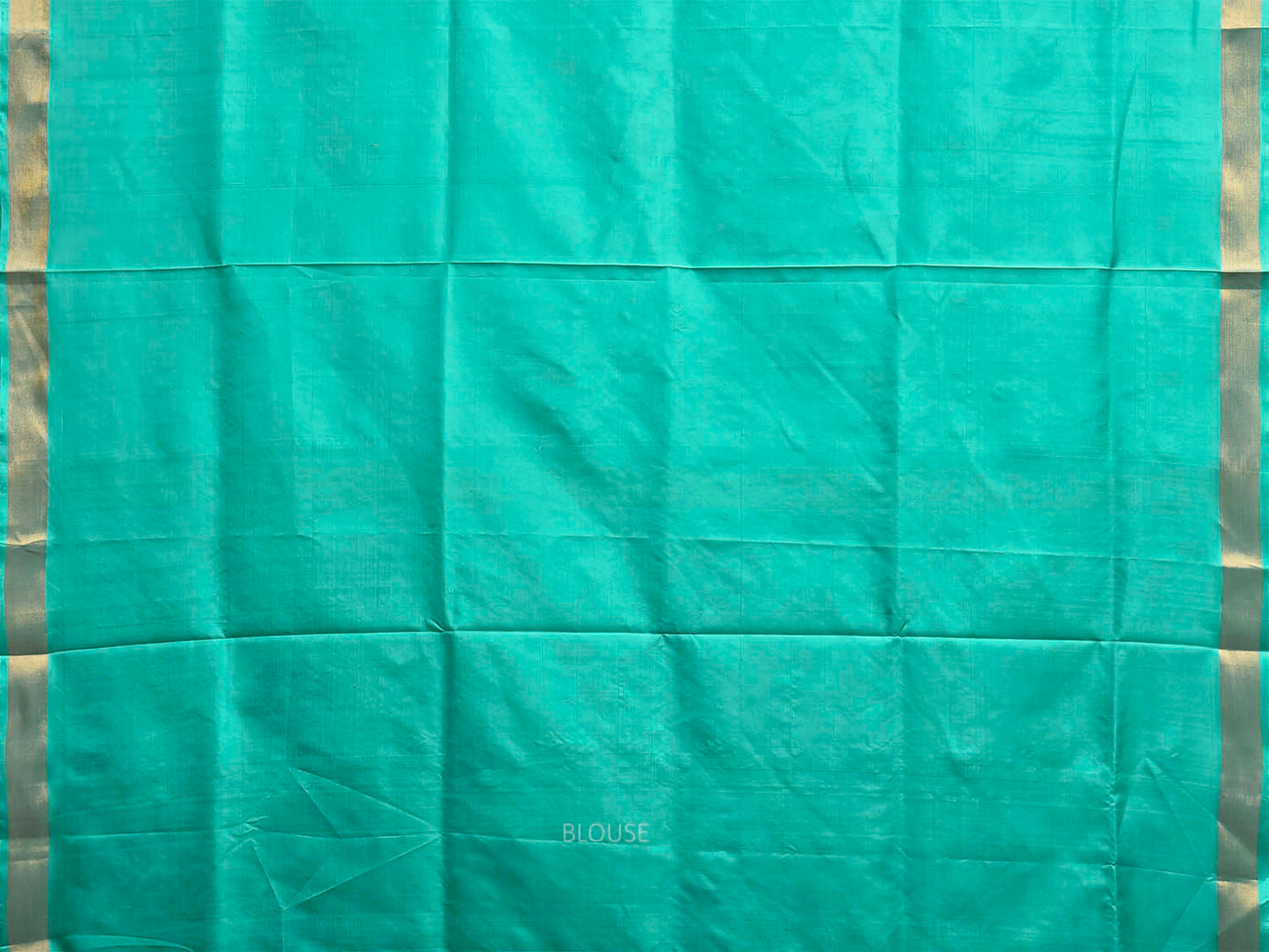 Turquoise Uppada Silk Handloom Saree with Floral Pallu Design u2516