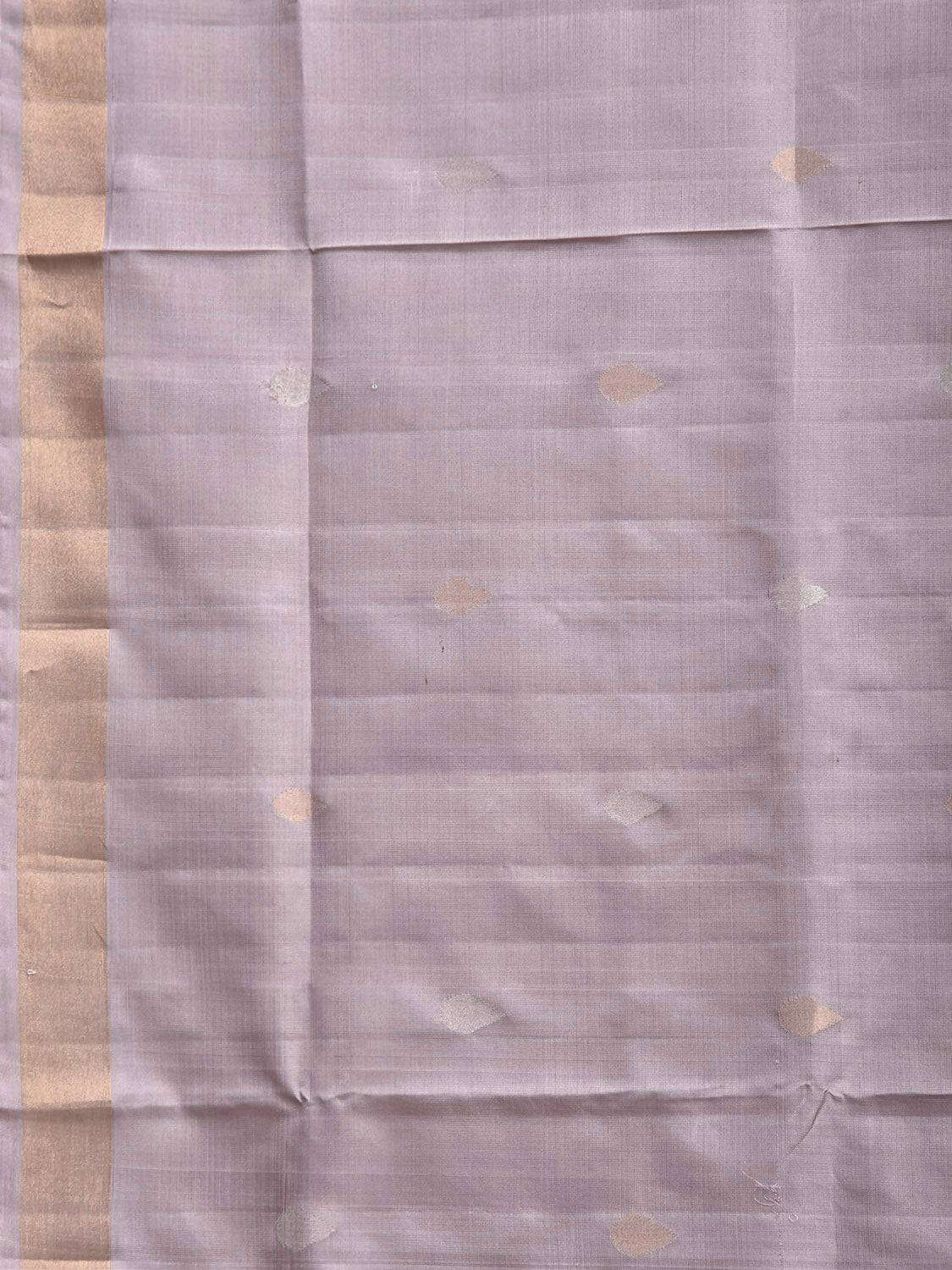 Light Grey Uppada Silk Handloom Saree with Birds and Jamdani Pallu Design u2524