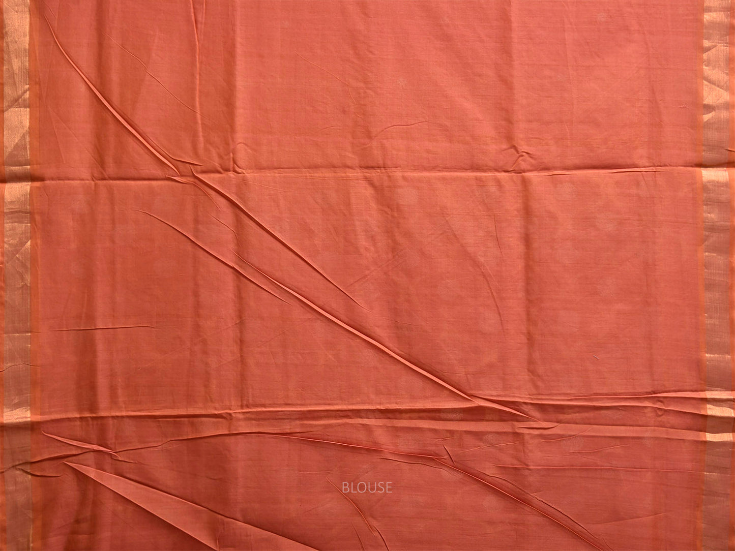 Rust Uppada Cotton Handloom Saree with Grill Pallu Design u2528