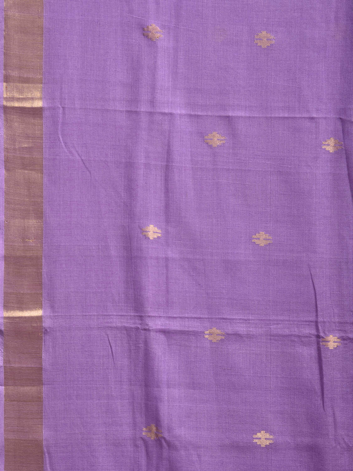 Lavender Uppada Cotton Handloom Saree with Parrots Pallu Design u2530