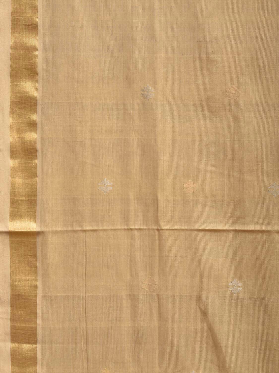 Cream Uppada Cotton Handloom Saree with Jamdani Pallu Design No Blouse u2532