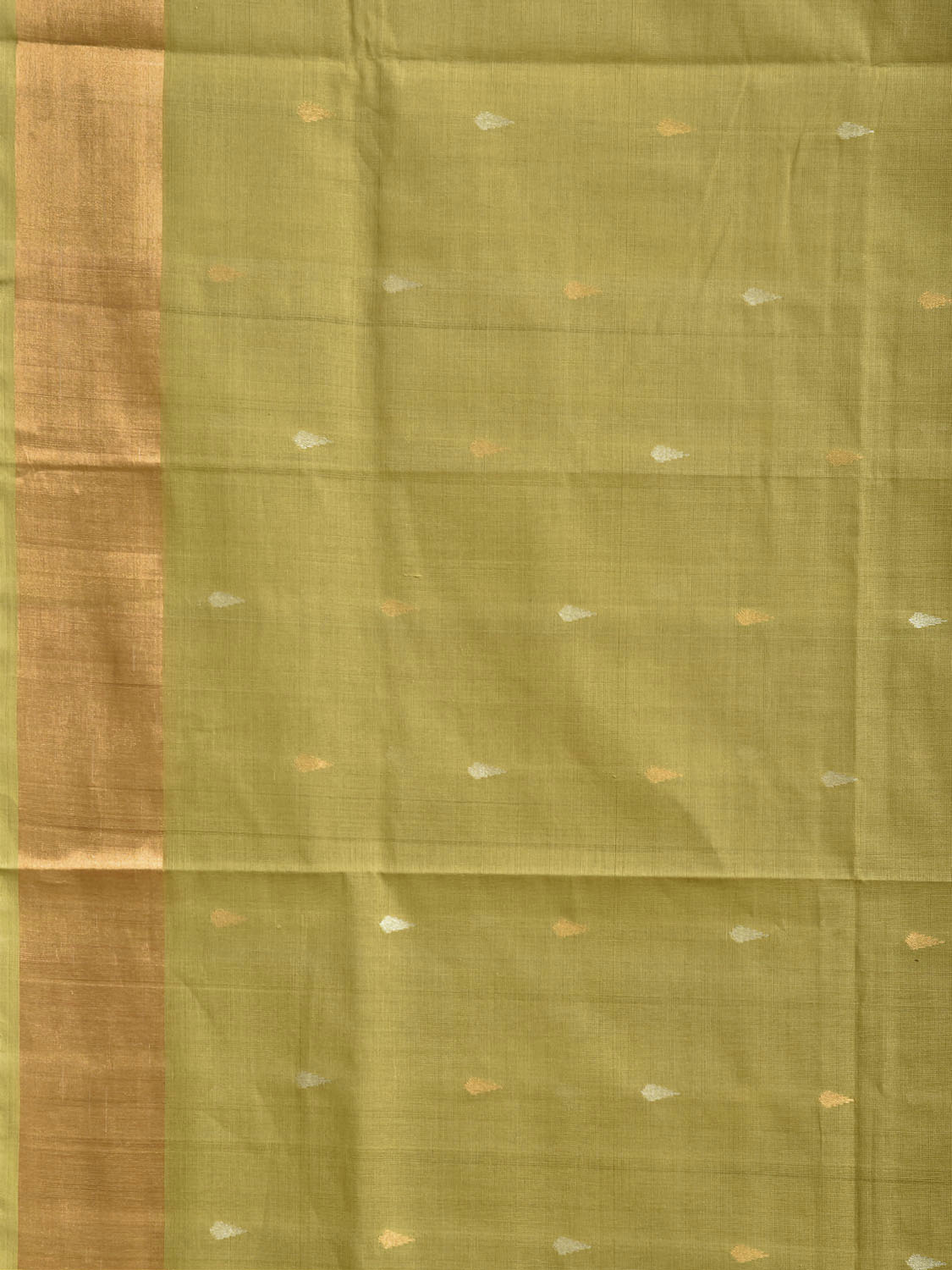 Light Green Uppada Cotton Handloom Saree with Parrots Pallu Design u2544