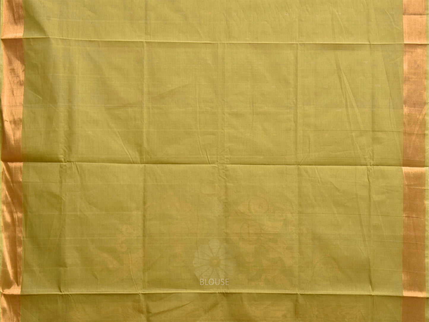 Light Green Uppada Cotton Handloom Saree with Parrots Pallu Design u2544
