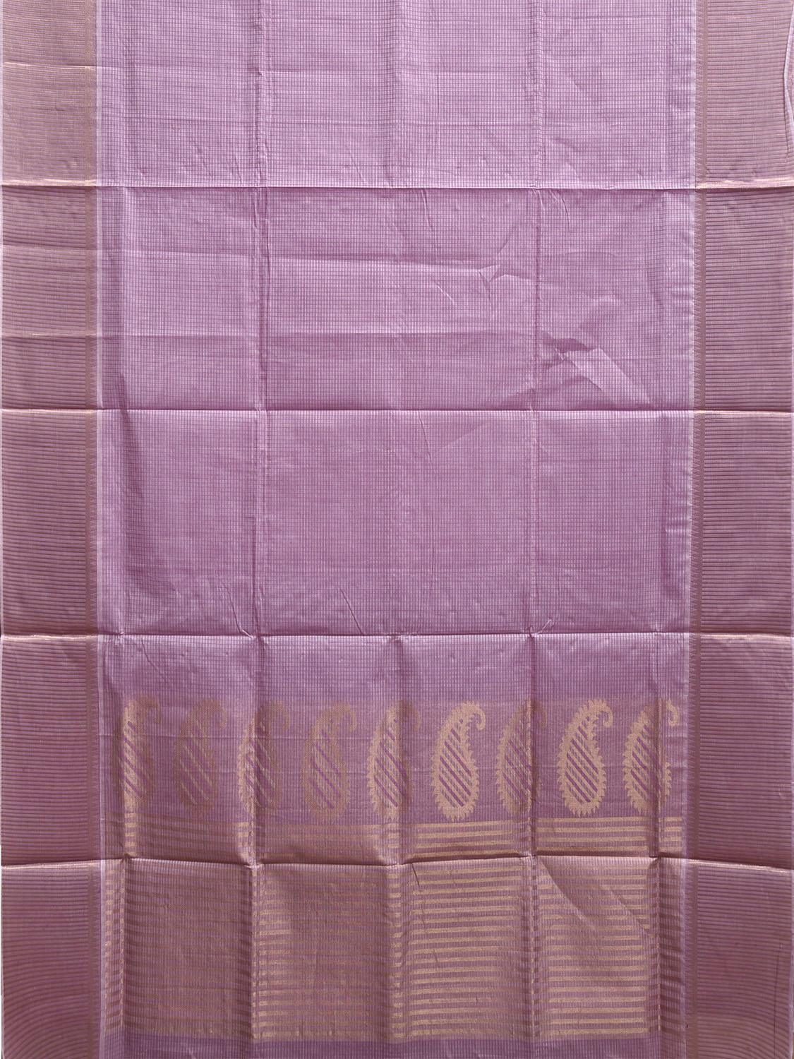 Pink Venkatagiri Cotton Saree with Checks and Mango Pallu Design v0155