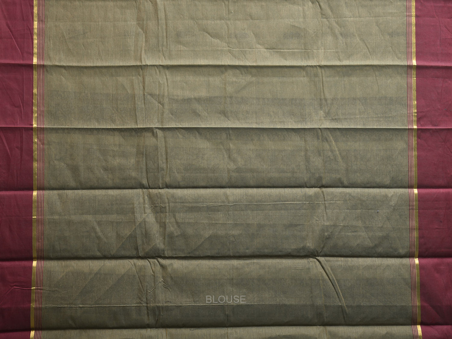 Light Green and Maroon Venkatagiri Cotton Saree with Body Buta and Pallu Design v0160