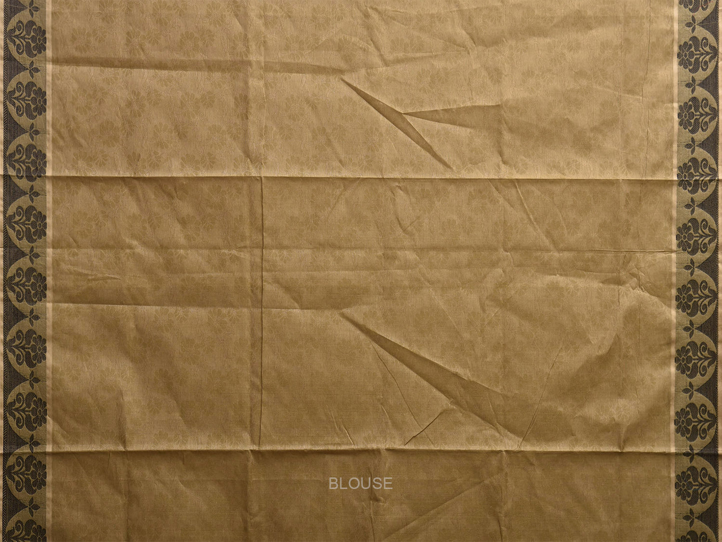 Olive and Green Venkatagiri Cotton Saree with Pallu and Border Design v0178