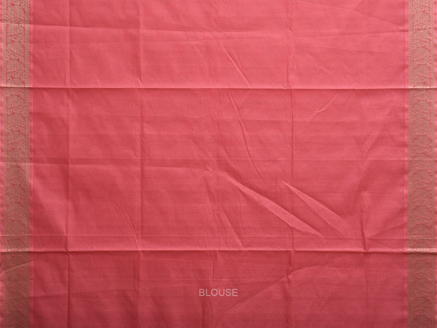 Pink Venkatagiri Cotton Saree with Pallu and Border Design v0179