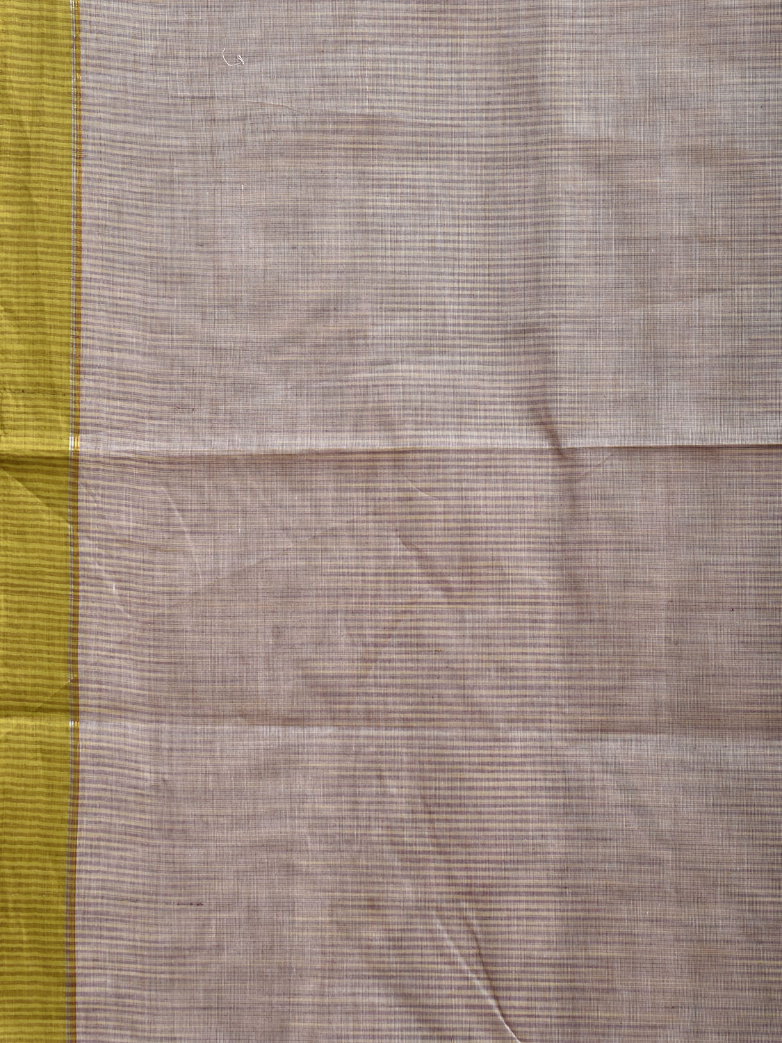 Grey Venkatagiri Cotton Saree with Body Pallu Strips Design No Blouse v0187