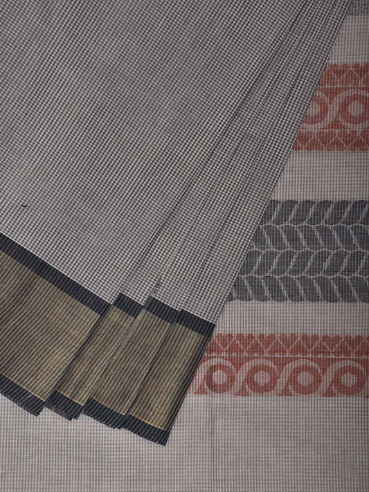 Multicolor Venkatagiri Cotton Saree with Body Buta and Pallu Design v0200