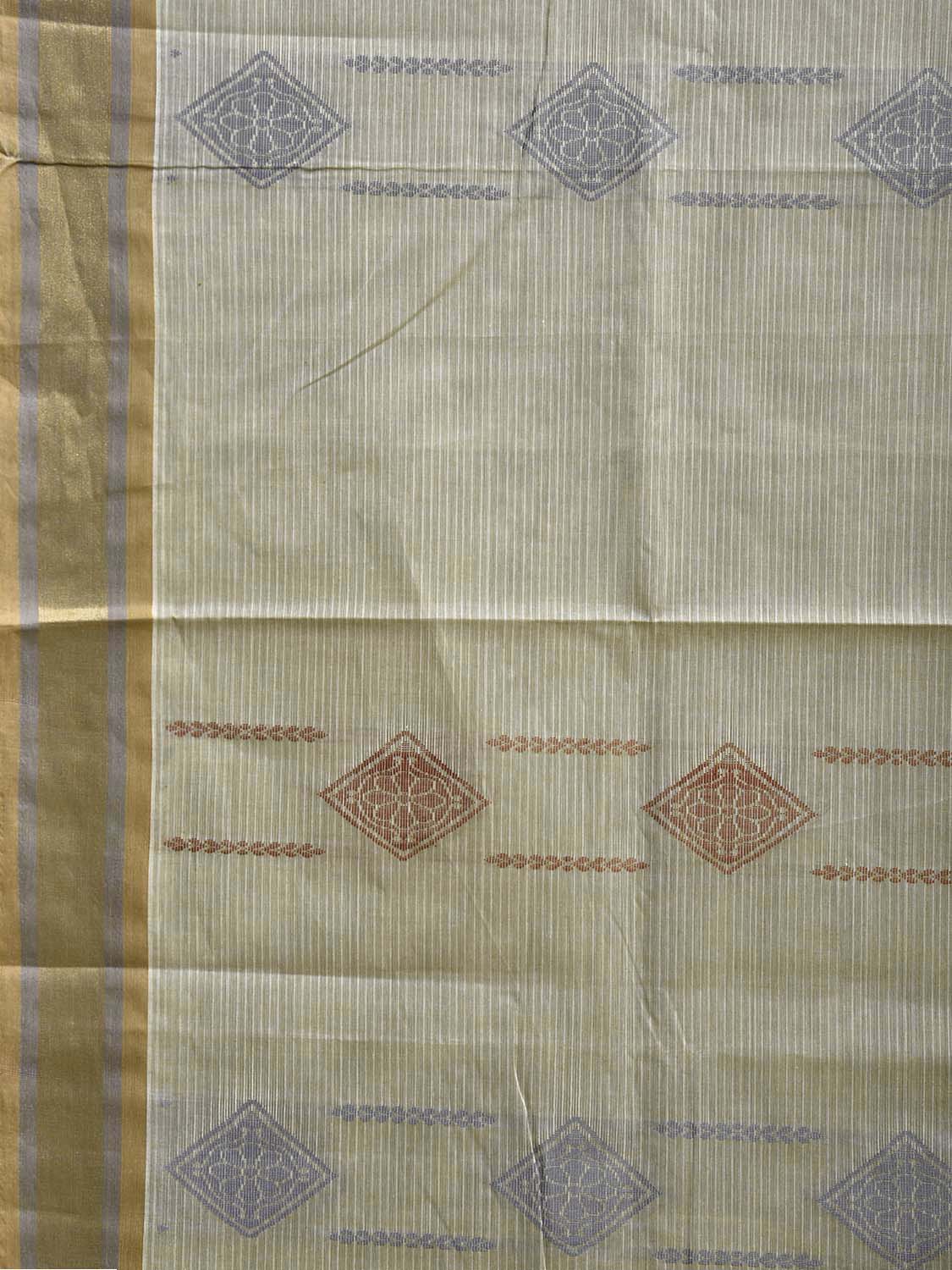 Light Green Venkatagiri Cotton Saree with Body Buta and Pallu Design v0236