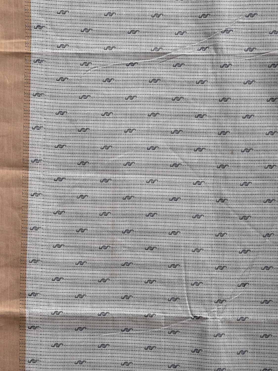 Light Grey Venkatagiri Cotton Saree with Pallu Design v0238