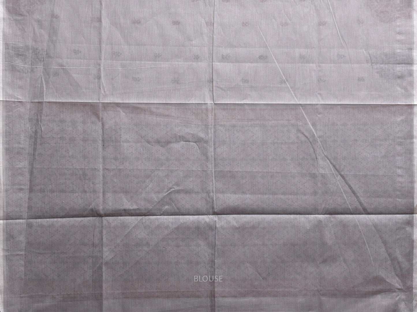 Light Grey Venkatagiri Cotton Saree with Border and Pallu Design v0243