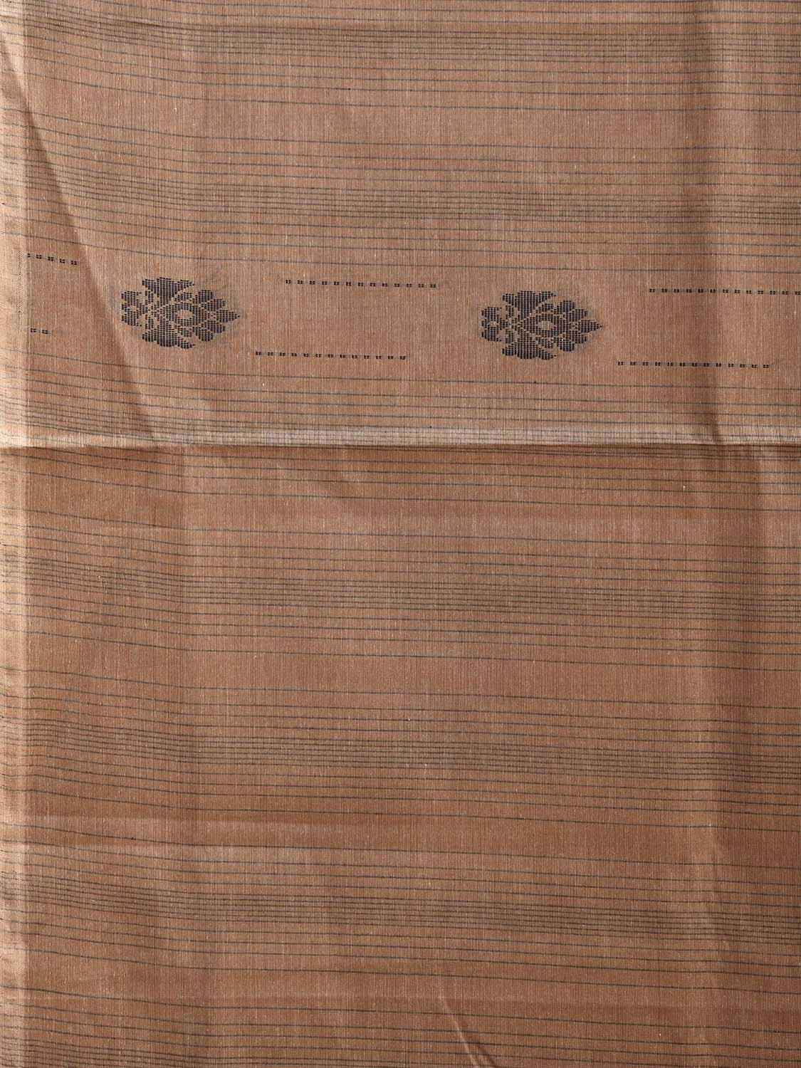 Light Fawn Venkatagiri Cotton Saree with Small Buta and Pallu Design v0244