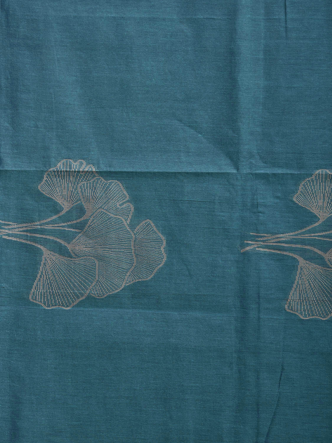 Blue Venkatagiri Cotton Saree with Leaves Buta Design v0254