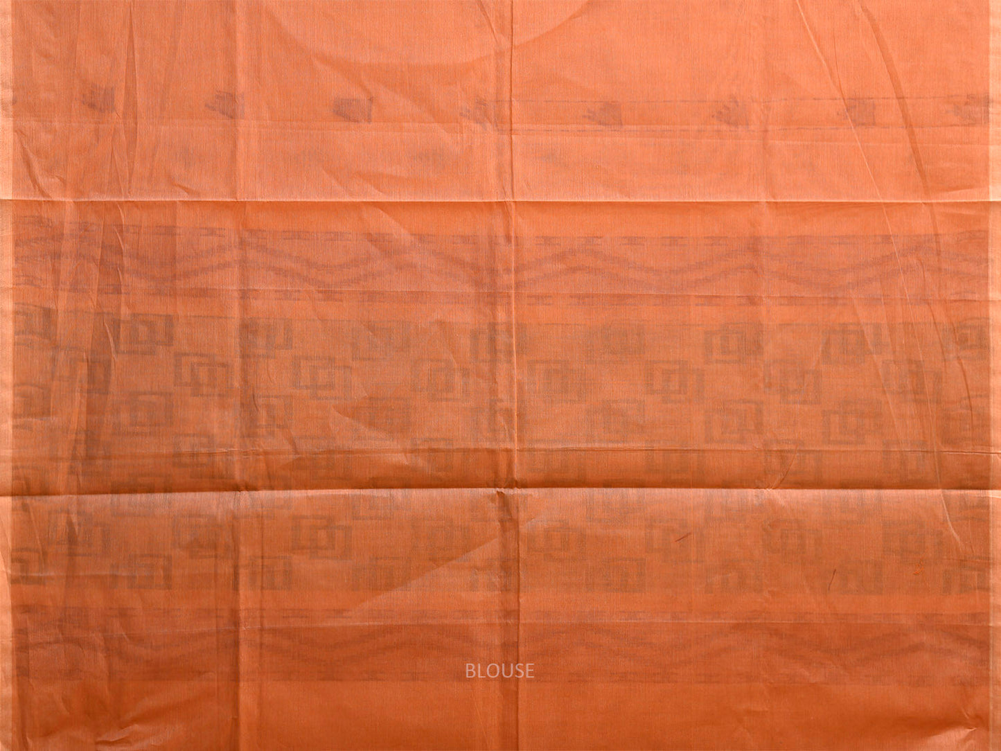 Light Orange Venkatagiri Cotton Saree with Arrowhead Buta and Pallu Design v0279