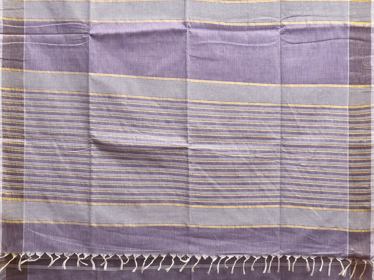 Blue Venkatagiri Cotton Saree with Strips Body and Pallu Design v0290