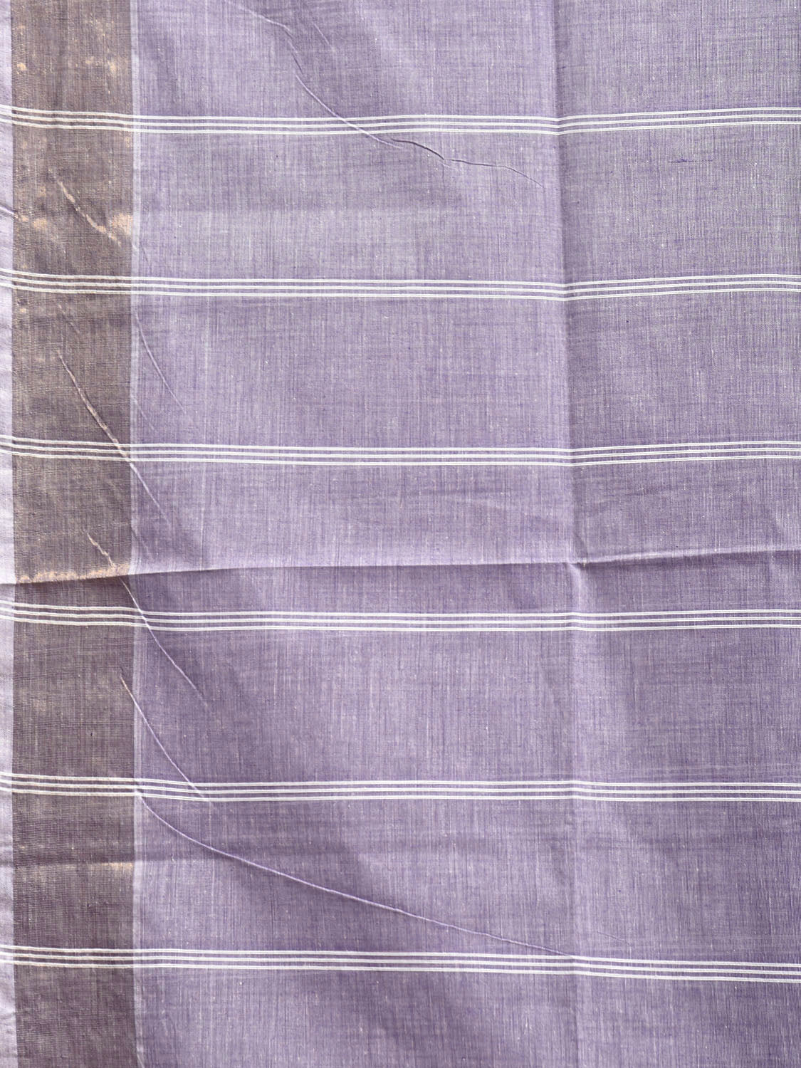 Blue Venkatagiri Cotton Saree with Strips Body and Pallu Design v0290