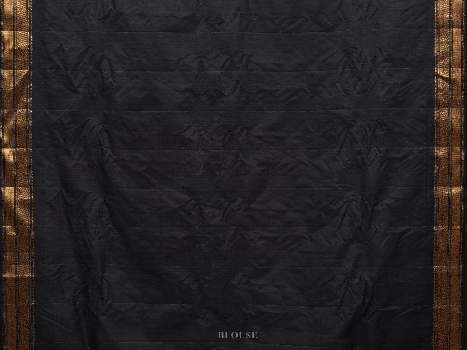 White and Black Gadwal Silk Handloom Saree with Mango Pallu Design g0272