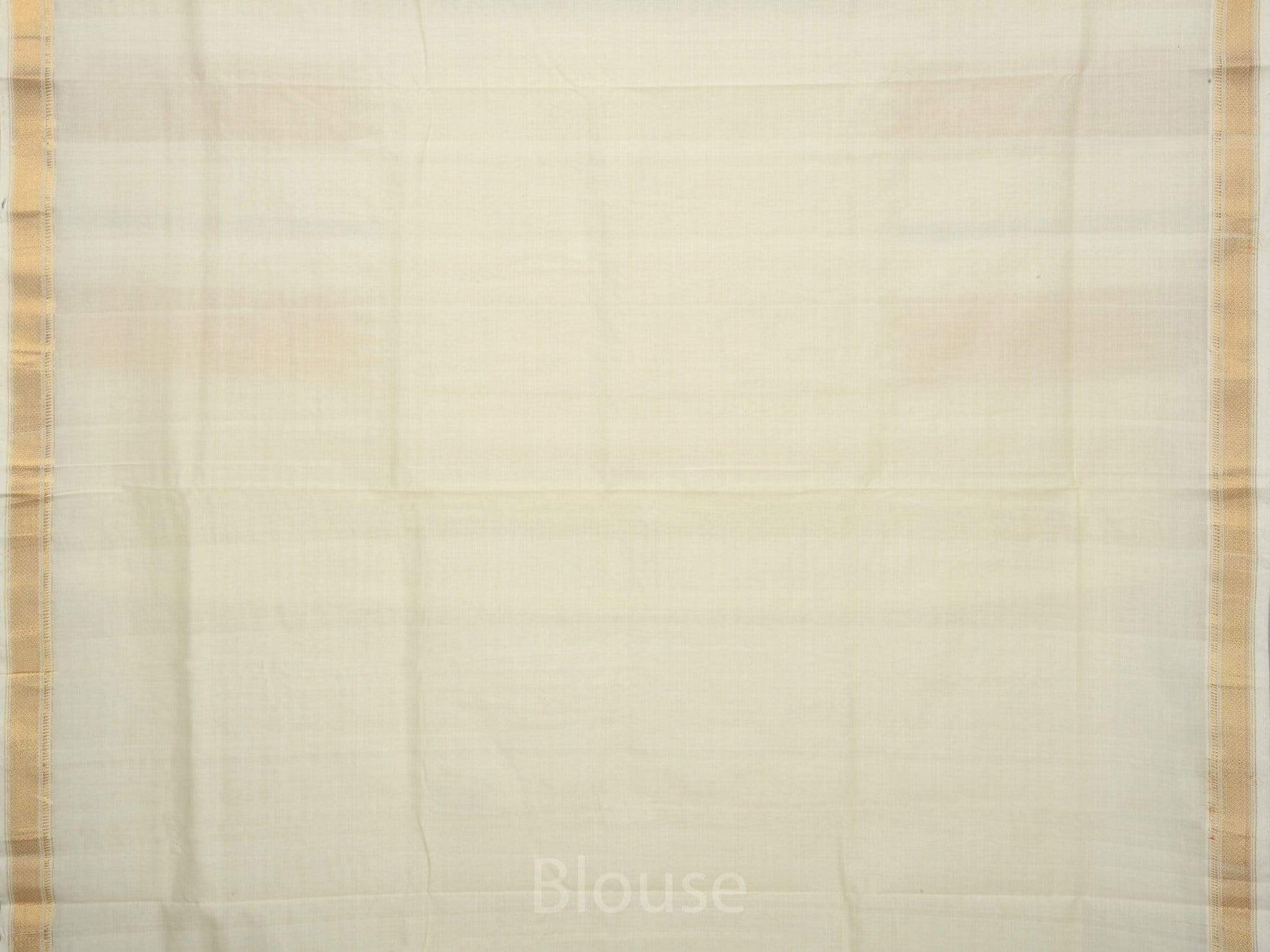White Khadi Cotton Handloom Saree with Buta Design kh0408