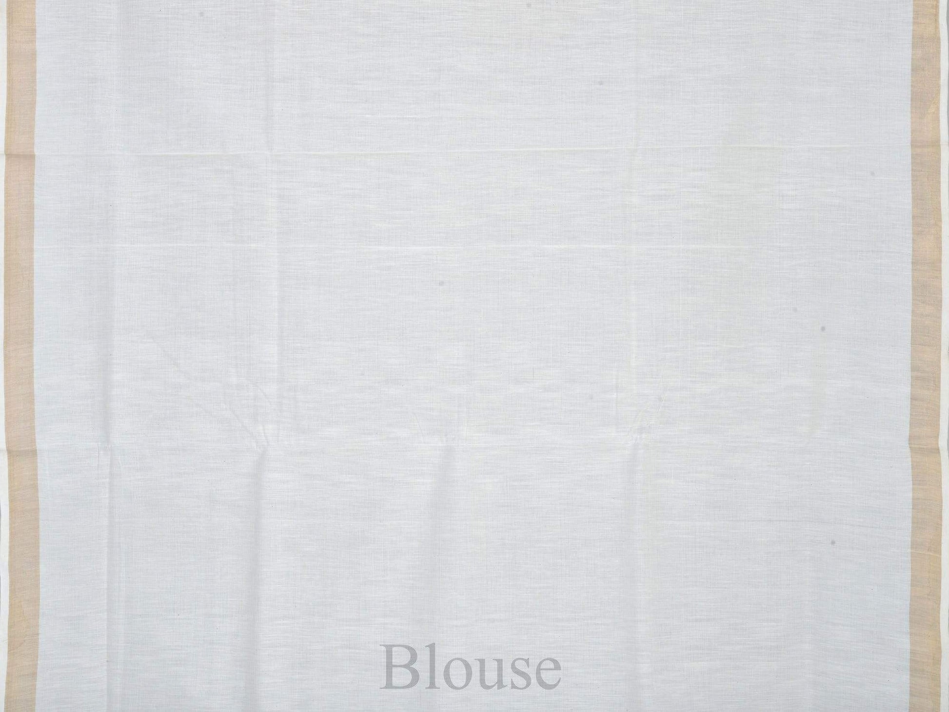 White Khadi Cotton Handloom Saree with Pallu Design kh0323