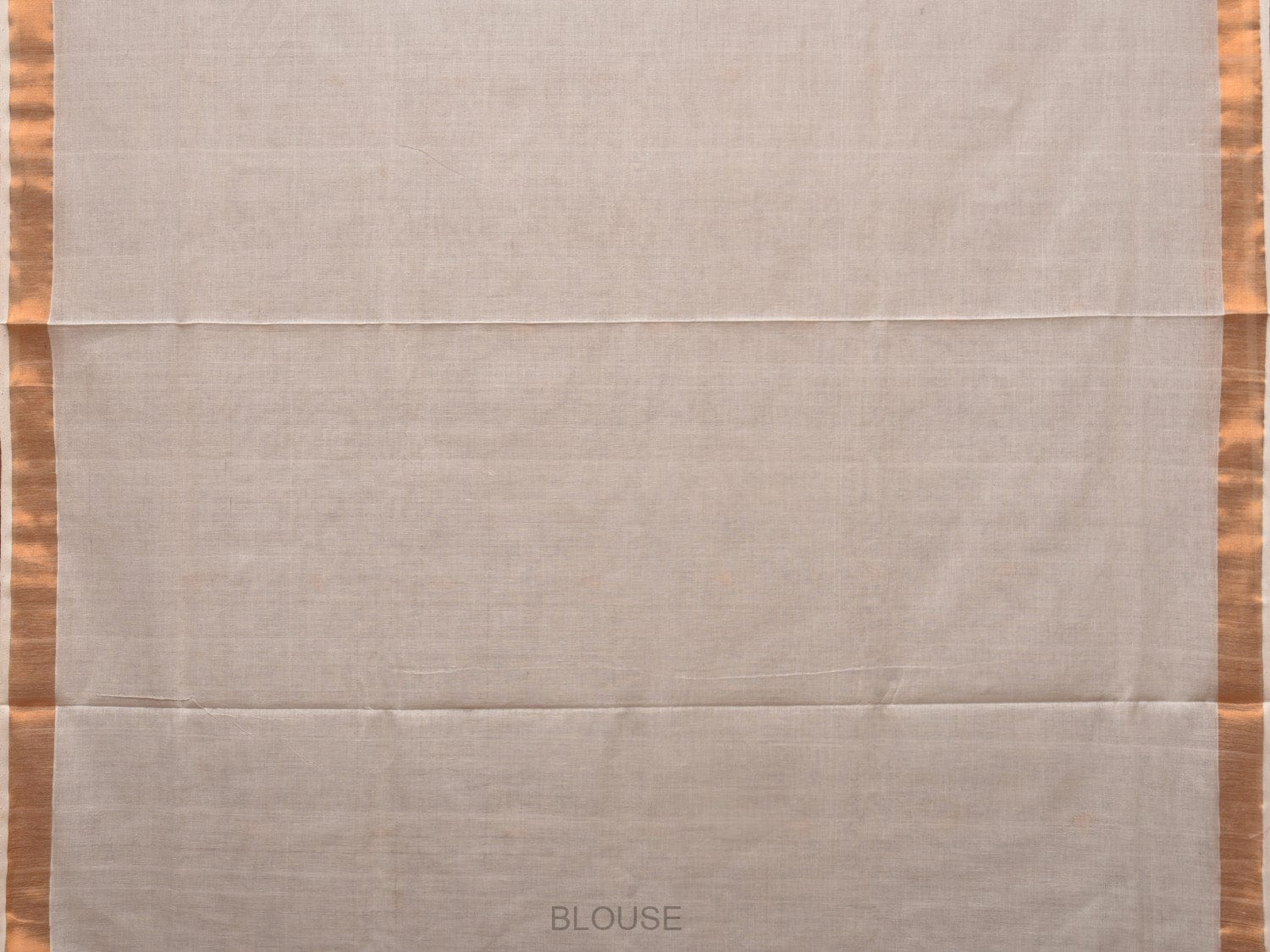 White Khadi Cotton Handloom Saree with Parrots Pallu Design Kh0305