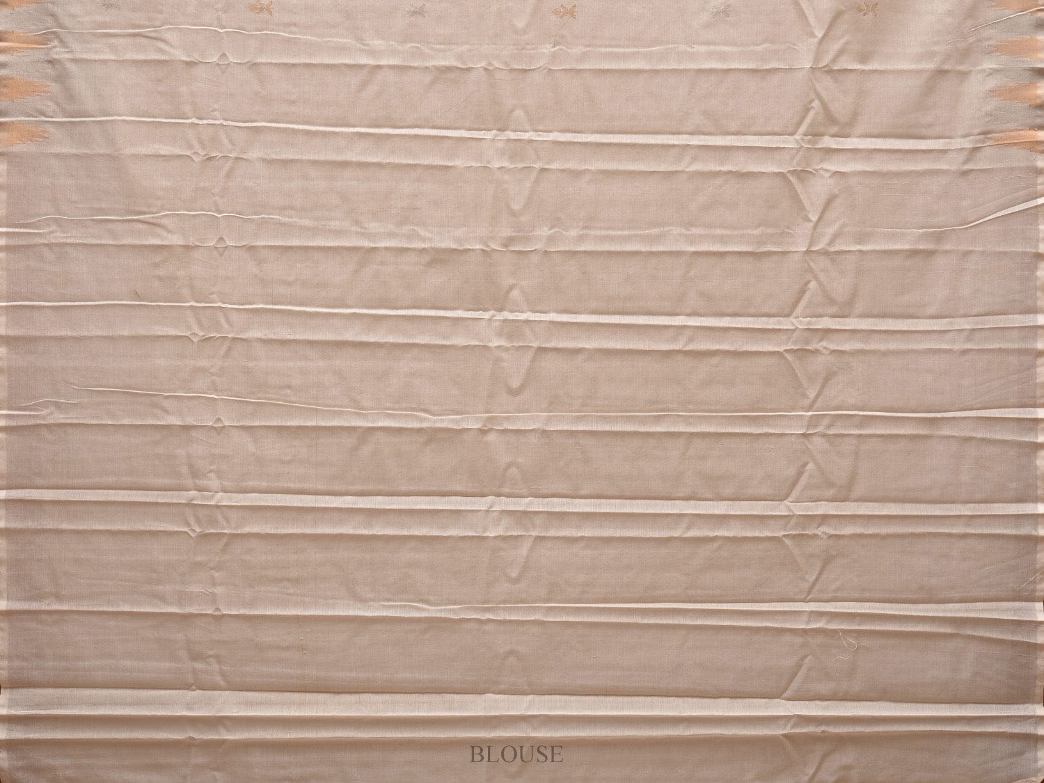 White Khadi Cotton Handloom Saree with Temple Border Design kh0549