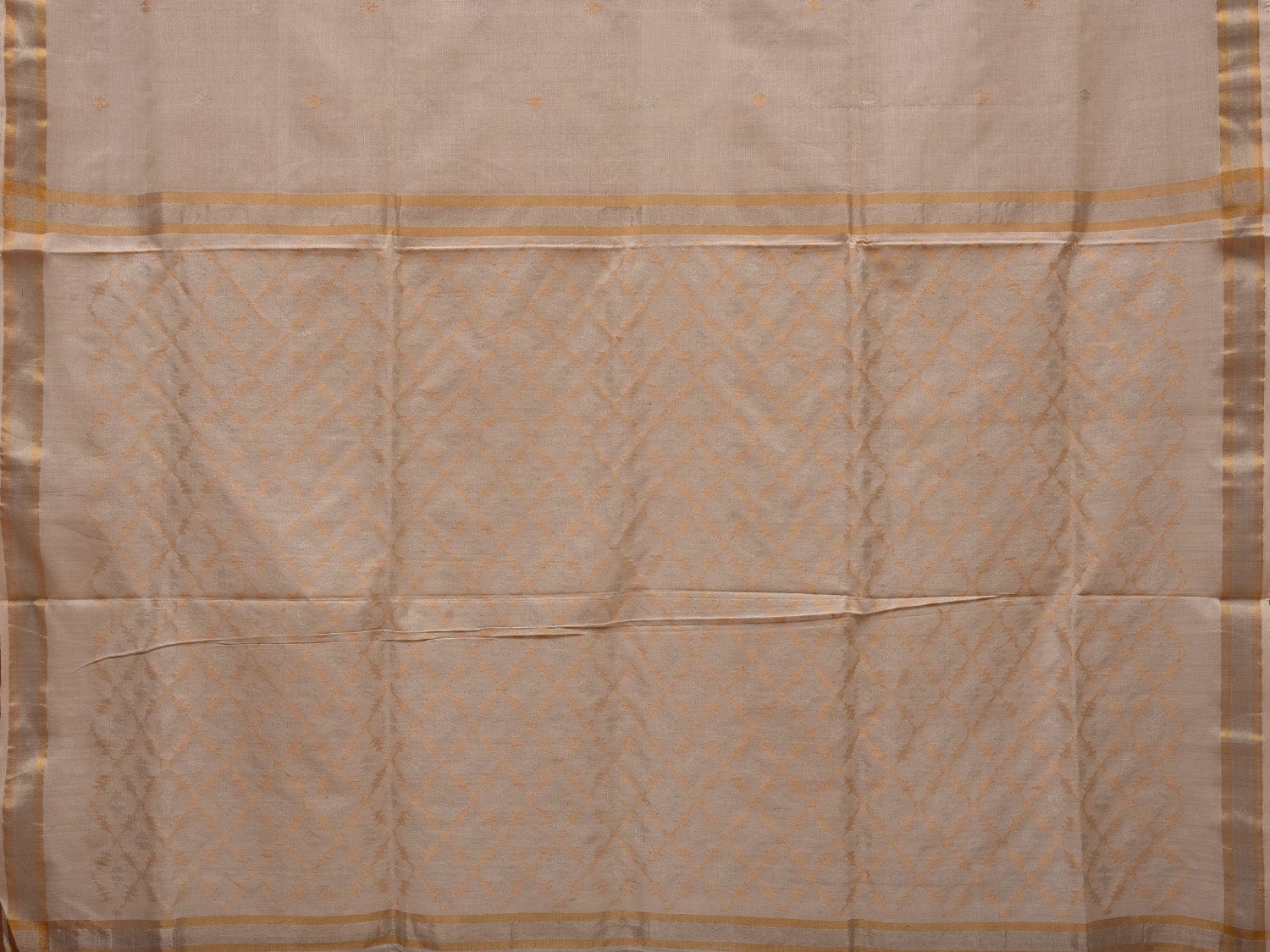 White Uppada Cotton Handloom Saree with Jamdani Pallu Design u1920