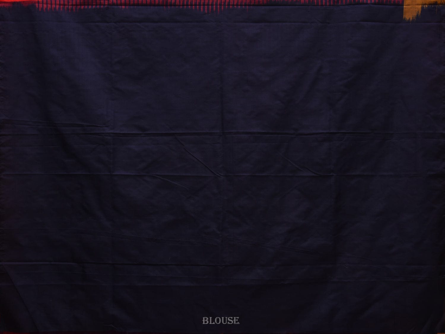 Wine and Orange Pochampally Ikat Silk Handloom Saree with Checks Pallu and Half Design i0699