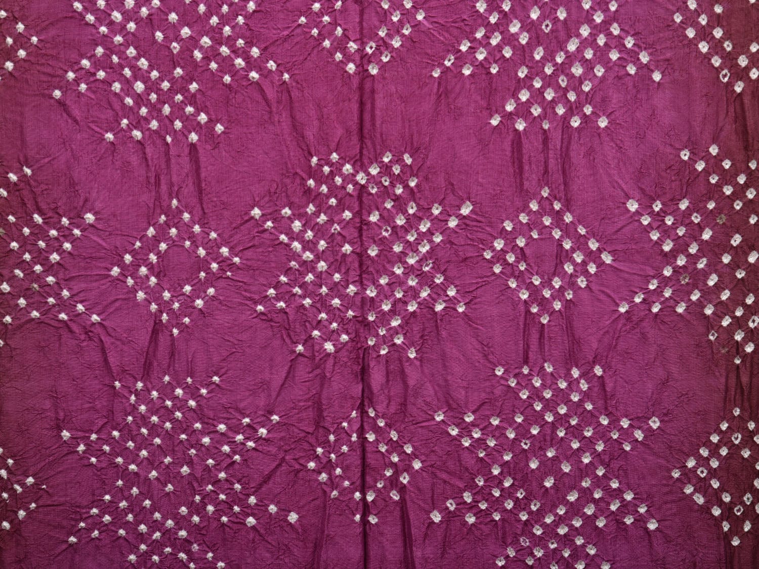 Wine Bandhani Kanchipuram Silk Handloom Saree with Border Design bn0385
