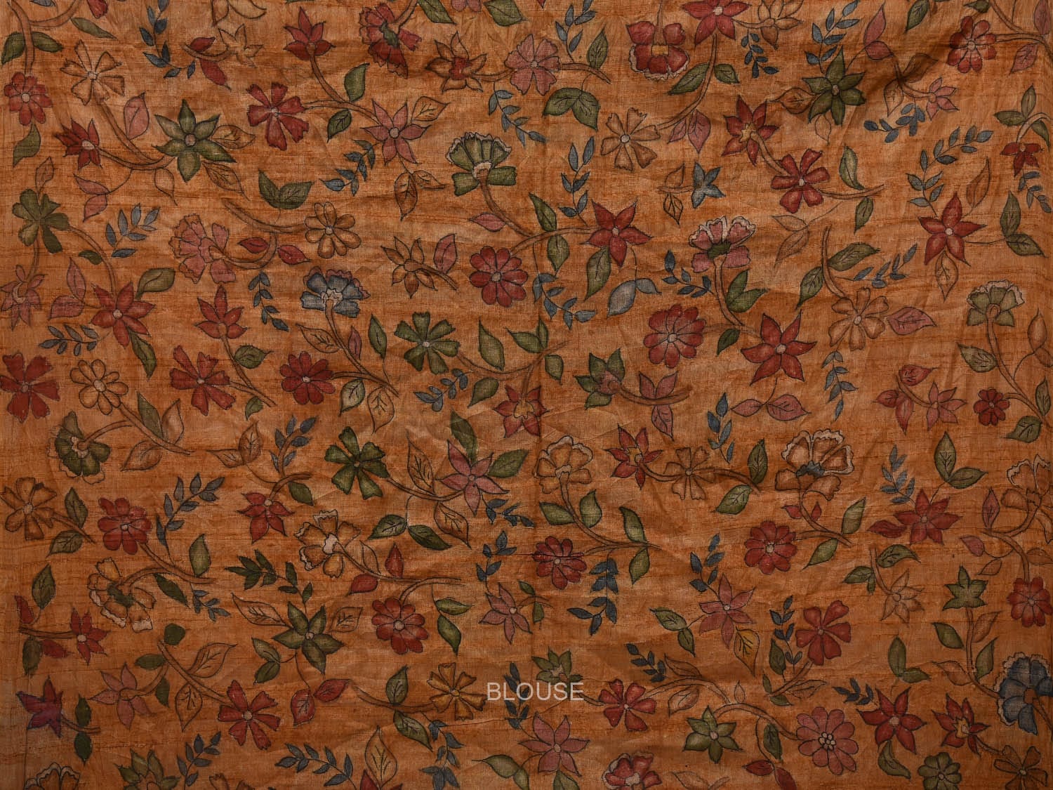Wine Bandhani Tussar Handloom Saree with Kalamkari Pallu and Blouse Design bn0463