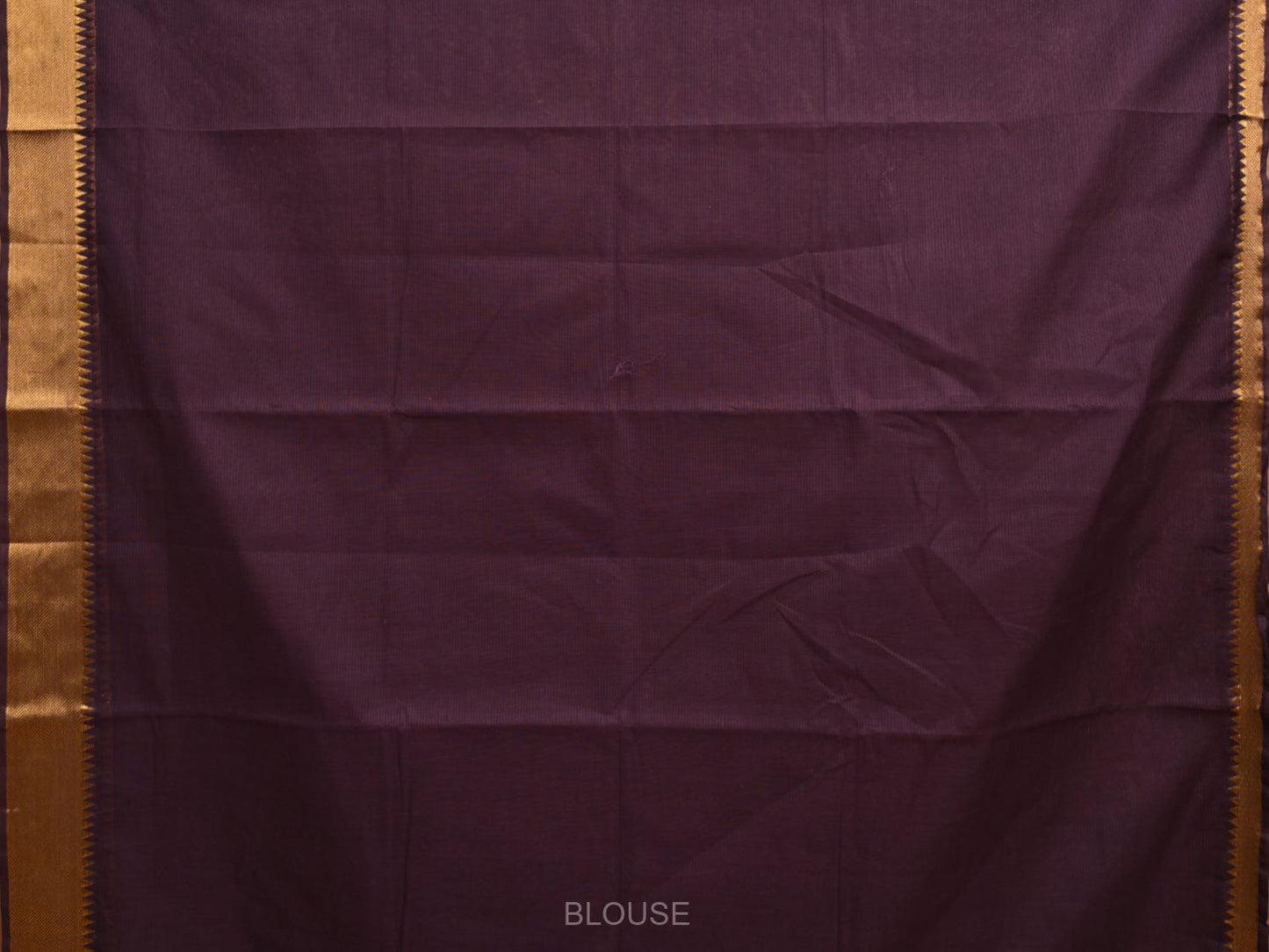 Wine Mangalgiri Cotton Handloom Saree with Strips Design mn0069