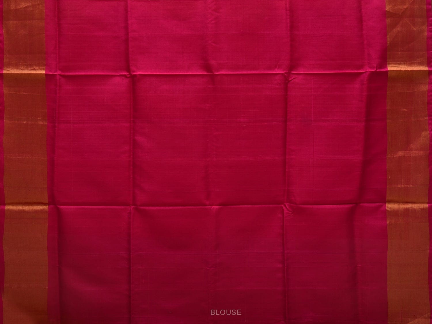 Yellow and Pink Uppada Silk Handloom Plain Saree with Contrast Pallu Design u1841