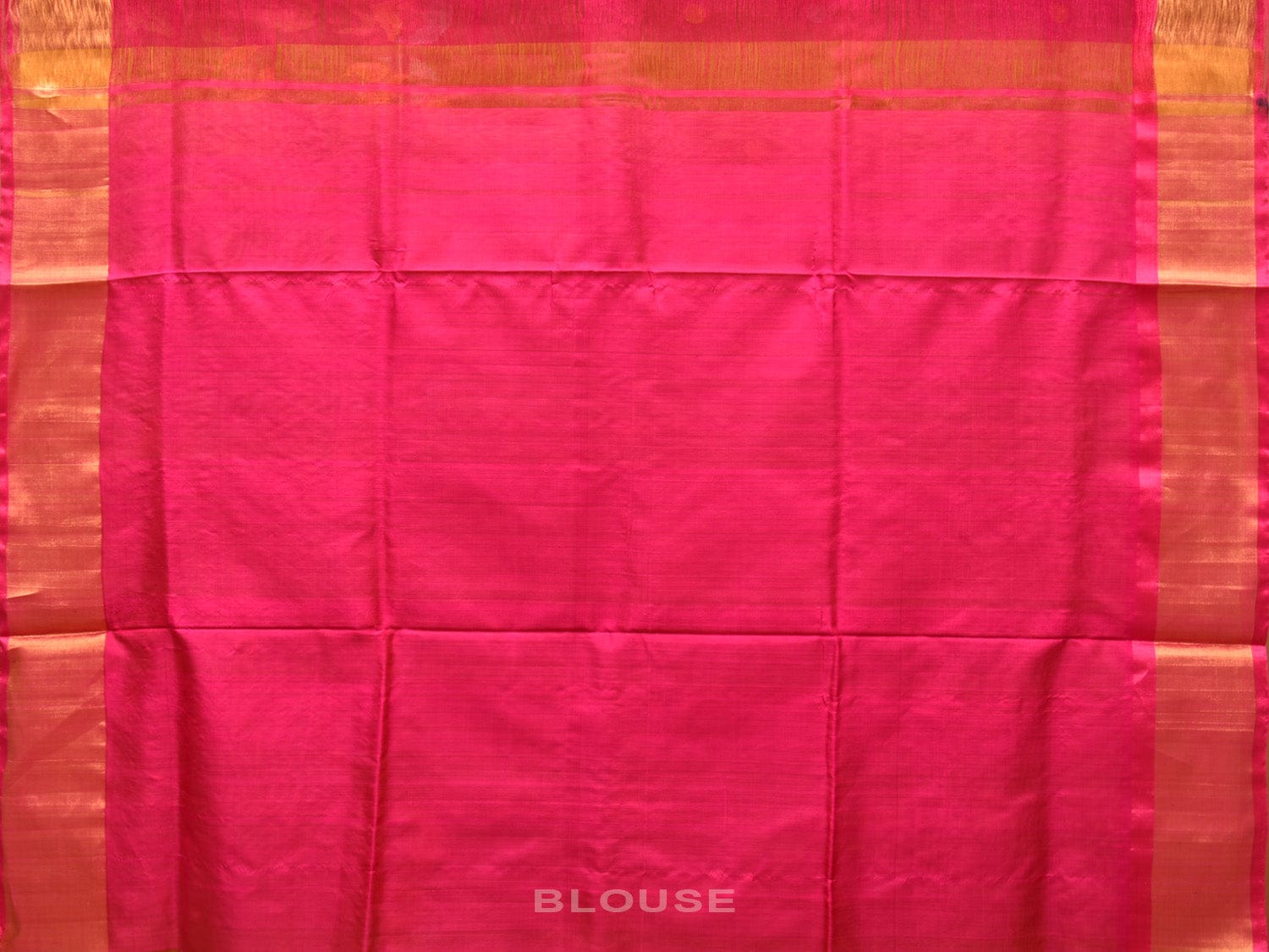 Yellow and Pink Uppada Silk Handloom Saree with One Side Border Design u2046
